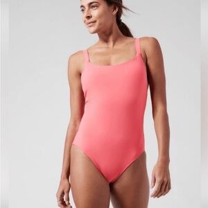 NWT Athleta Coral One-Piece Swimsuit L